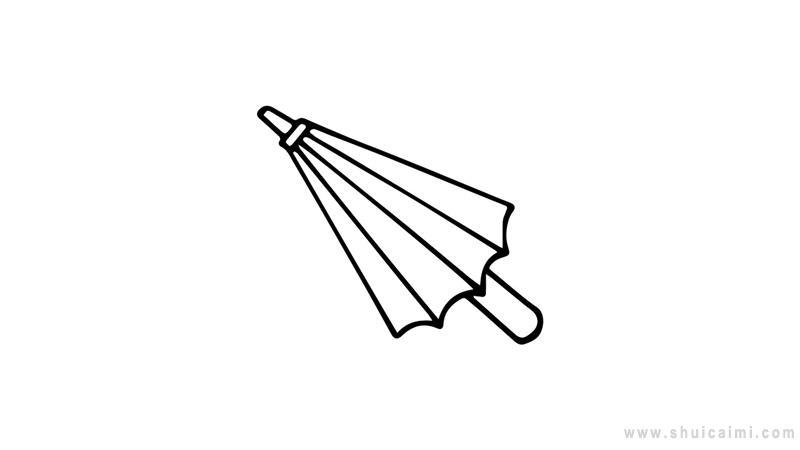 油纸伞简笔画怎么画油纸伞简笔画简单