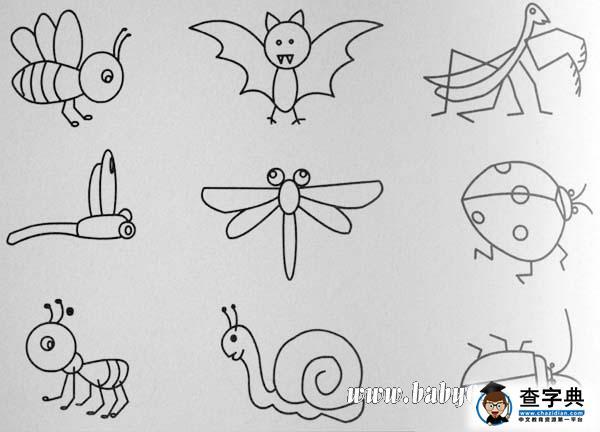 昆虫简笔画大全100种