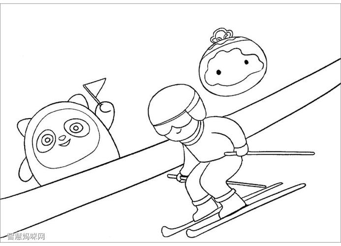 2022冬奥会儿童绘画作品/儿童简笔画图片大全
