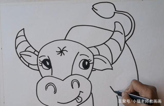 新年画牛的简笔画