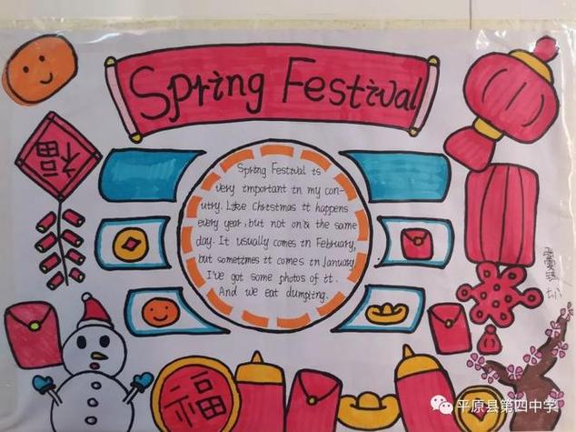关于春节的英语手抄报4年级