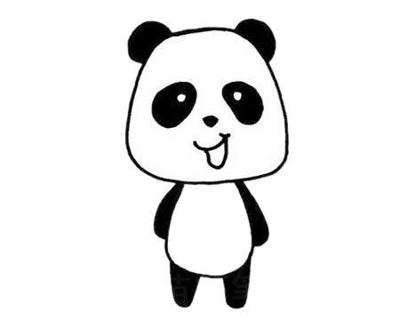 熊猫的卡通图片简笔画