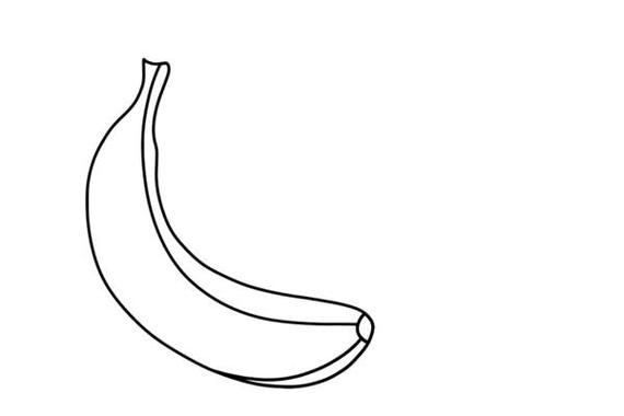 香蕉怎么画简笔画彩色香蕉简笔画画法步骤教程