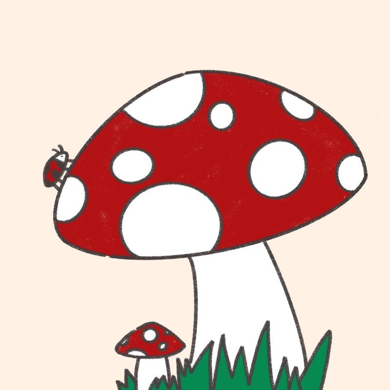 蘑菇简笔画大全带颜色