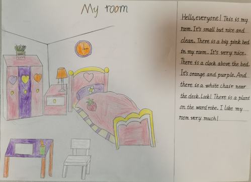 五年级上册英语写绘——my home