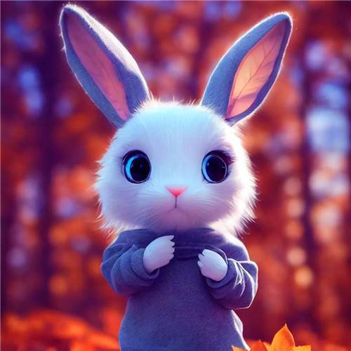 微信兔子头像照片可爱