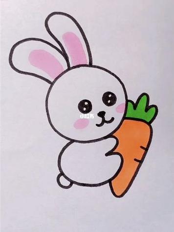 小兔子儿童简笔画大全兔子简笔画手绘卡通可爱的小白兔试试,适合学生