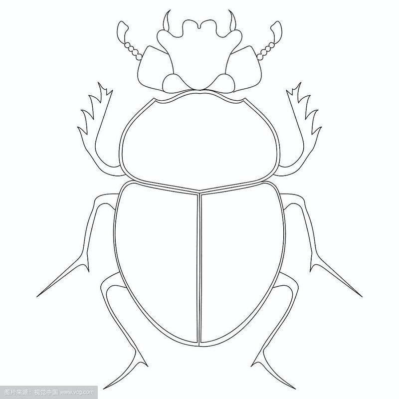 圣甲虫的图片简笔画