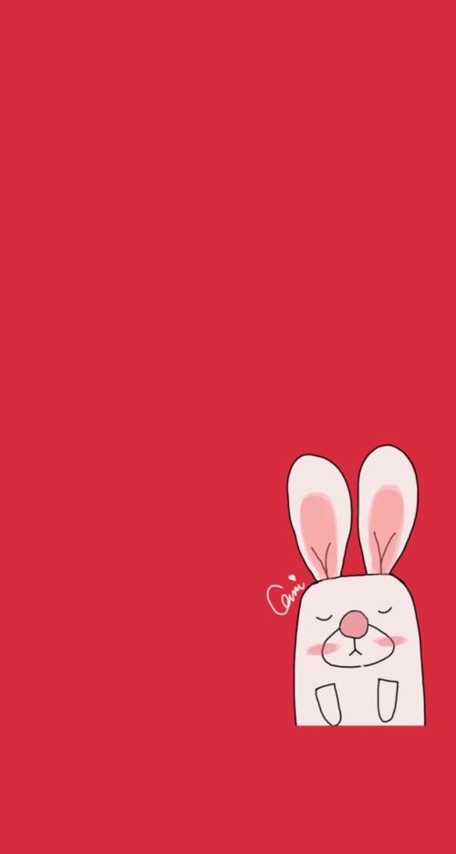 原创iphone壁纸套图.背景,插图,可爱,兔子.