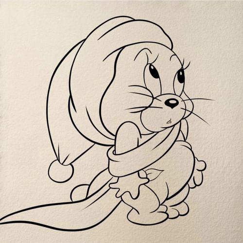 猫和老鼠简笔画