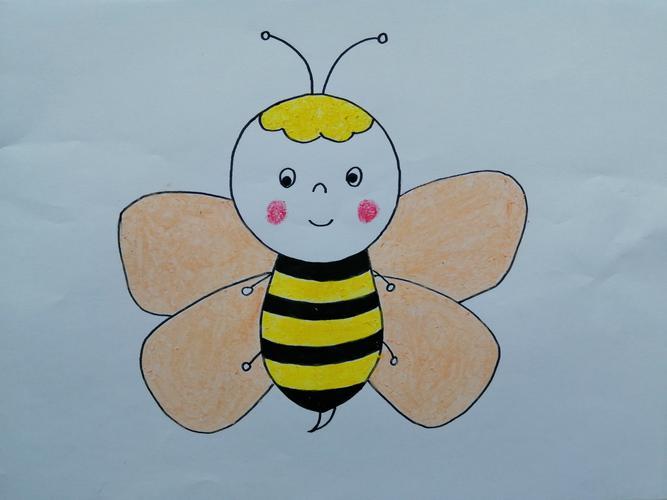 蜜蜂的简笔画大全 可爱 彩色 儿童