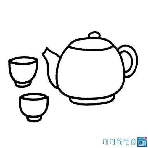 茶壶和水杯的简笔画 简笔画图片大全-蒲城*文学网