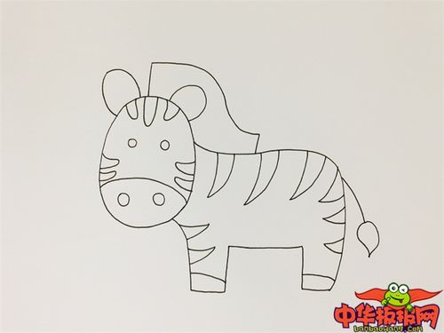 斑马儿童简笔画图片