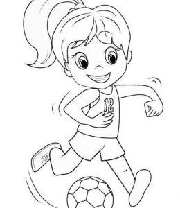 踢足球简笔画大全涂色图片踢足球的小朋友们要如何画?