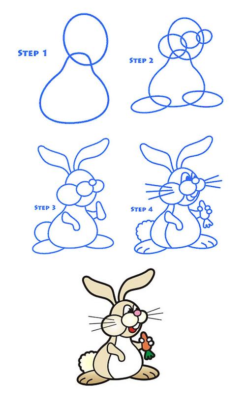 兔子的简笔画步骤图片