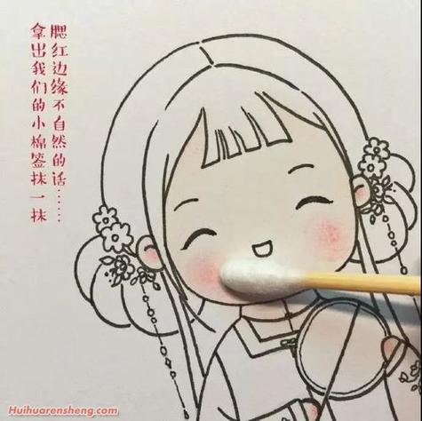 简笔画中国古代小仙女
