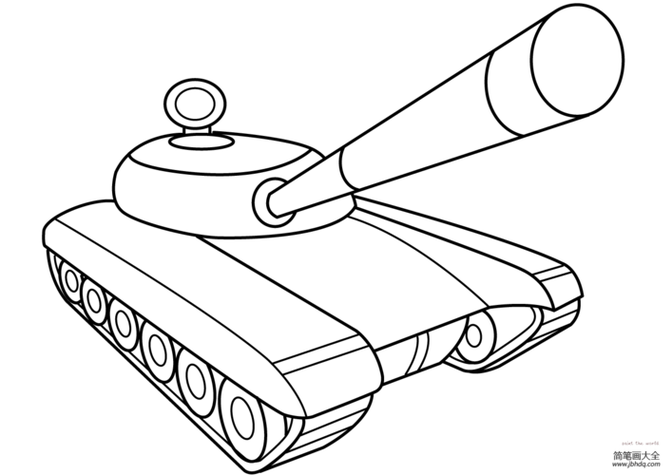 军事交通工具坦克简笔画军事武器简笔画图片水陆战车简笔画图片