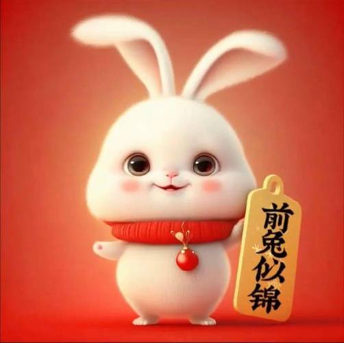 2023兔年四字成语春节祝福语 新年快乐吉祥语兔子头像图片_万事胜