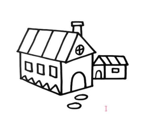 儿童简笔画简单又漂亮的小房子