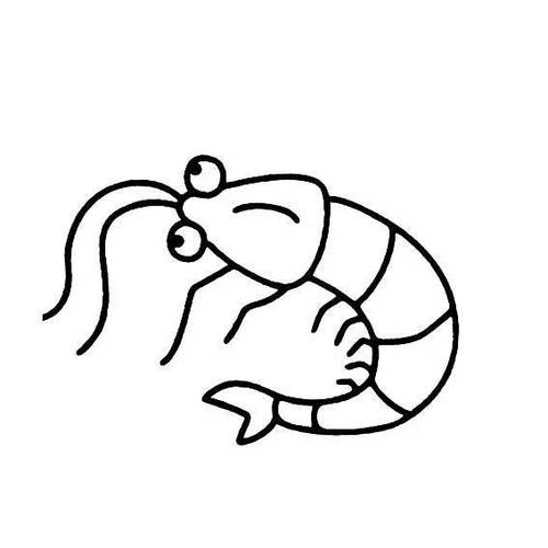 虾的画法 简笔画儿童