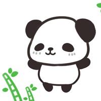 熊猫吃竹子卡通头像_微信头像图片大全