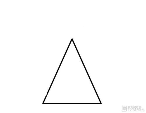 以倒三角形为基础简笔画图片