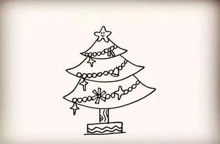 简笔画教程画圣诞树简单又漂亮