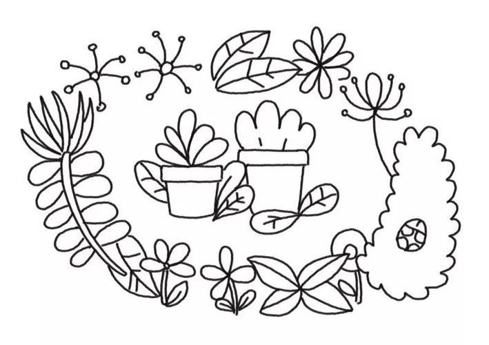 植物简笔画儿童 简单又漂亮