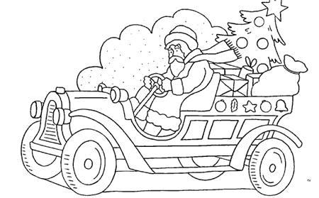 圣诞老人简笔画圣诞老人驾车