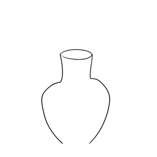 简笔画 卡通动漫简笔画 美术课上的花瓶怎么画?