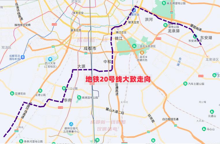 锦江区以及龙泉驿区,是成都又一条重要的东西走向地铁;而且地铁11号线