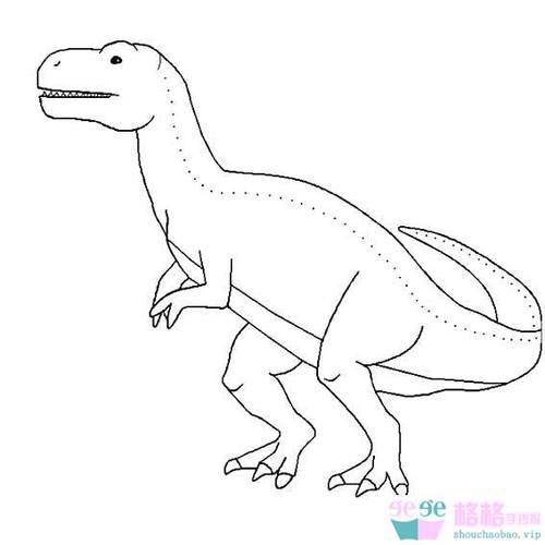 怎么画恐龙霸王龙非常难简笔画
