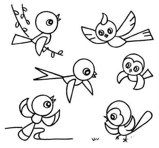 最新可爱小鸟的画法教学 可爱小鸟的简笔画