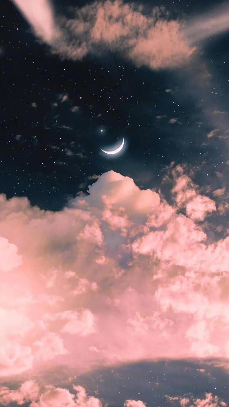 浪漫星空唯美夜色,风景-手机壁纸