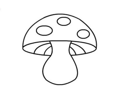 蘑菇伞简笔画画法