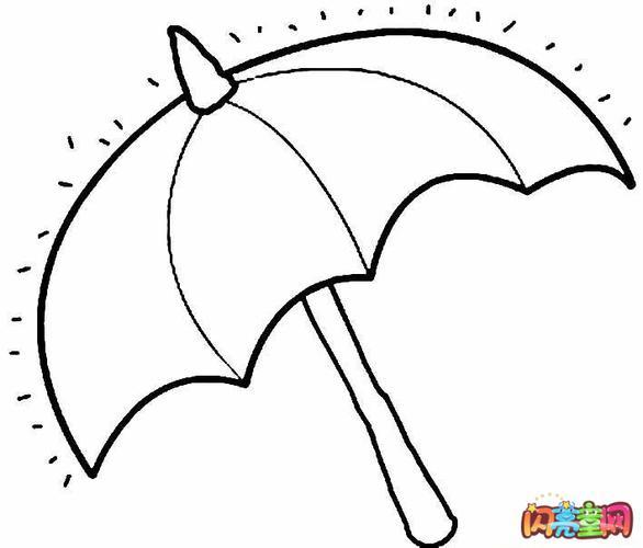 儿童雨伞简笔画怎么画