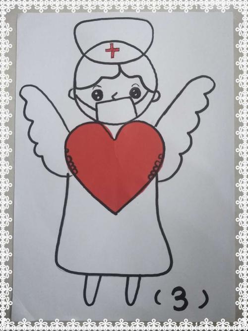 带翅膀的白衣天使的简笔画怎么画