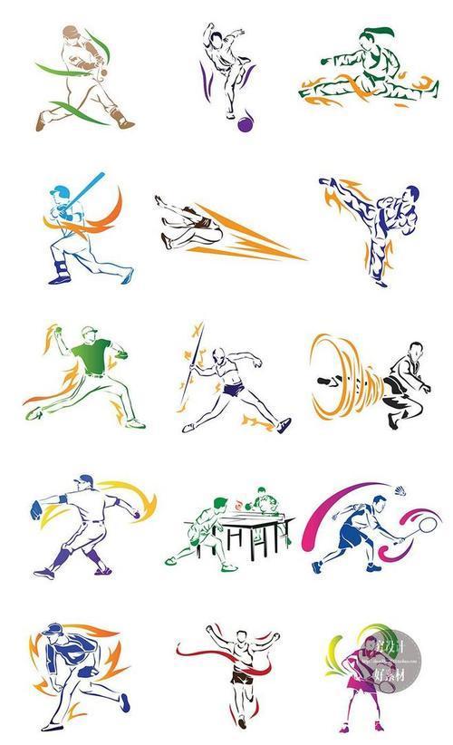 奥运运动图片简笔画