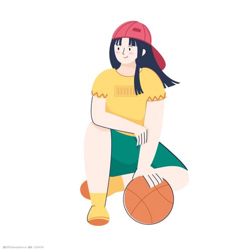 关于篮球的漫画头像女生