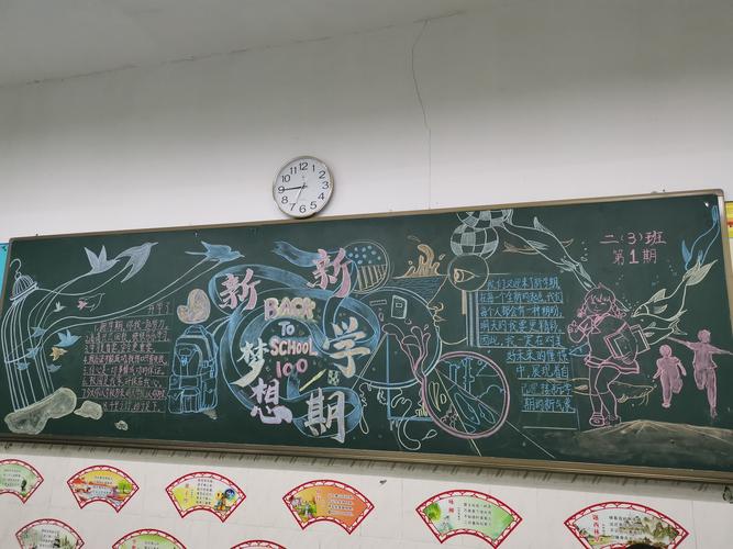 教室后面的黑板报怎么画图片简单好看，黑板报怎么画简单点漂亮点的