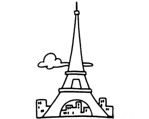 法国著名建筑简笔画图片