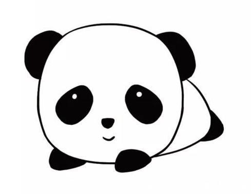 可爱的大熊猫简笔画教程图片3分钟画出超萌小动物