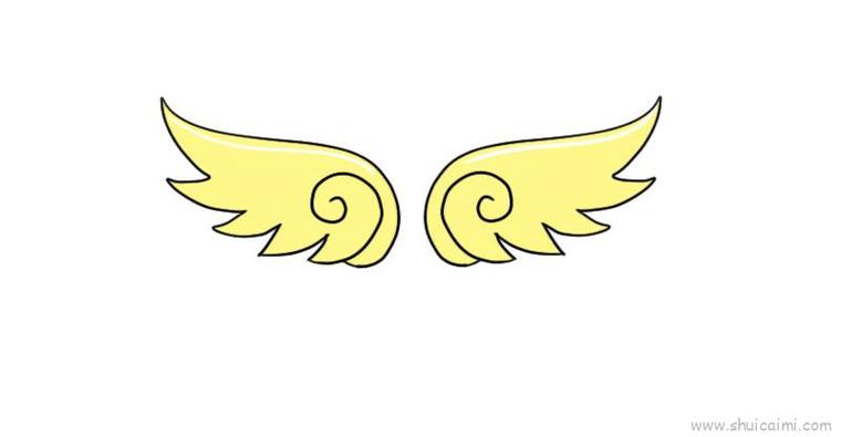 天使翅膀儿童画怎么画 天使翅膀简笔画图片大全