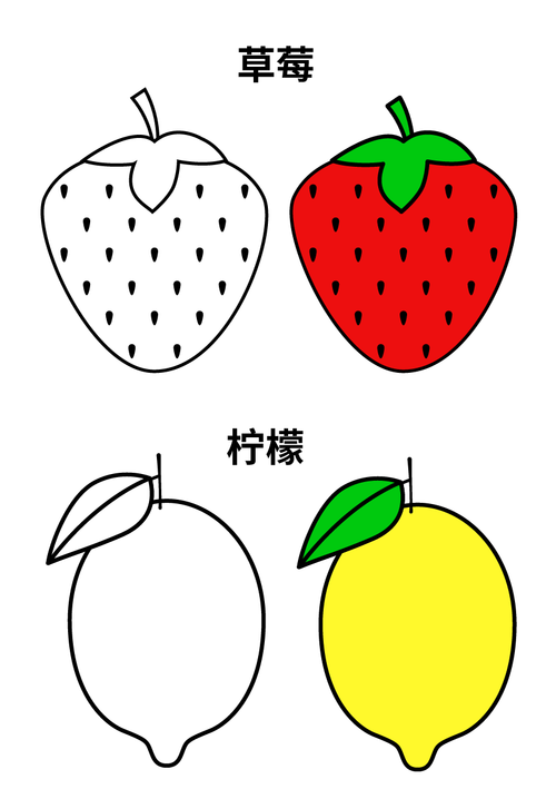 各种水果的简笔画 各种水果的简笔画图片