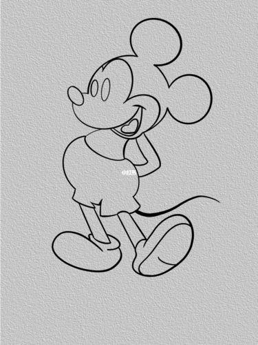 简笔画米老鼠 简笔画米老鼠的画法