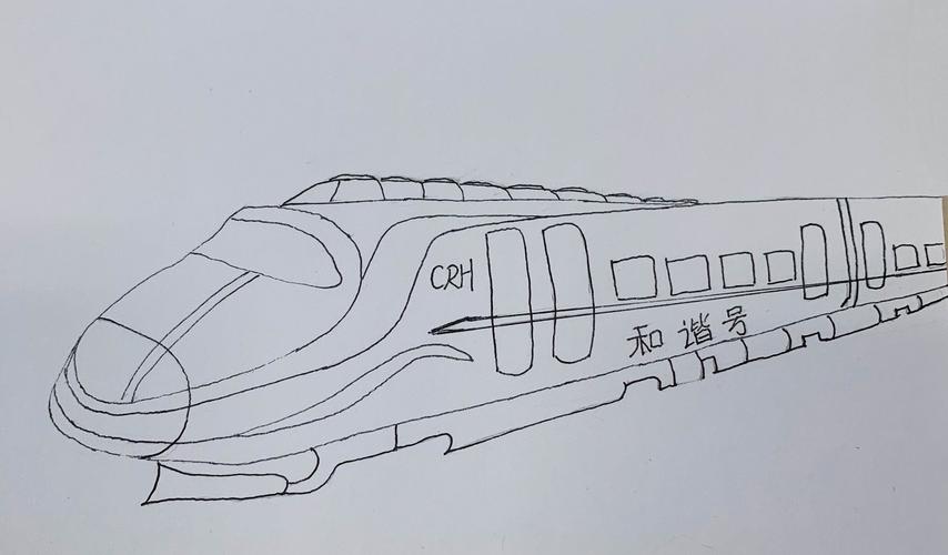中国高铁简笔画怎么画