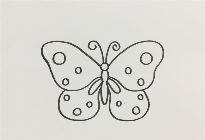 蝴蝶怎么画最简单简笔画