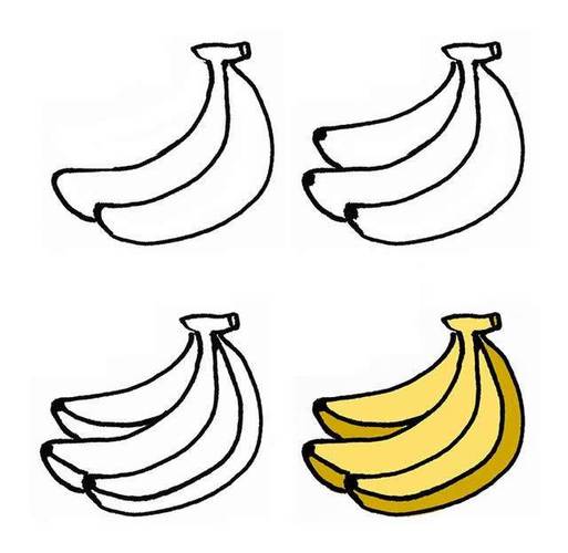 香蕉的简笔画 香蕉的简笔画简单又漂亮