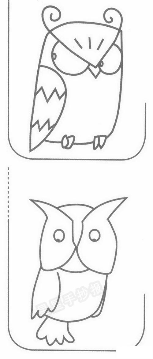 猫头鹰简笔画怎么画才能画漂亮