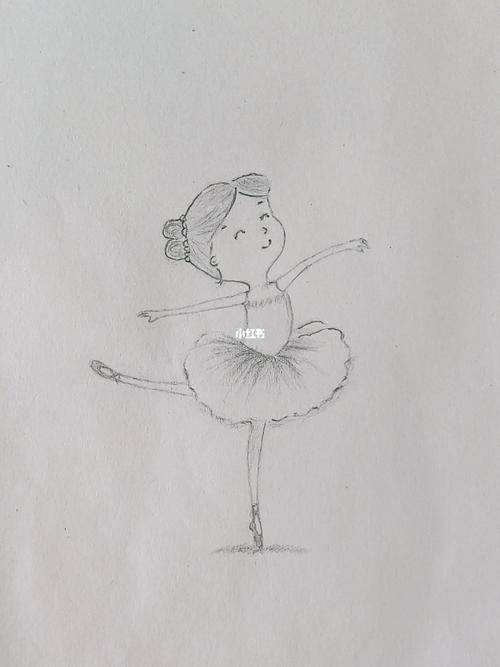 跳舞的小女孩舞蹈简笔画画个简笔画文化绘画